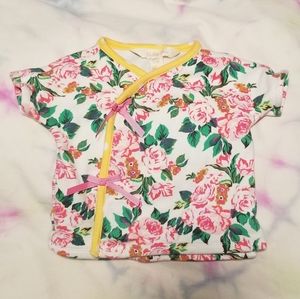 *SOLD* Matilda Jane floral snap kimono top 0-3M